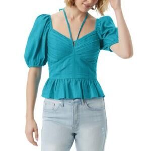 Jessica Simpson Women's "Ami" Cotton Sweetheart Top in Pagoda Blue